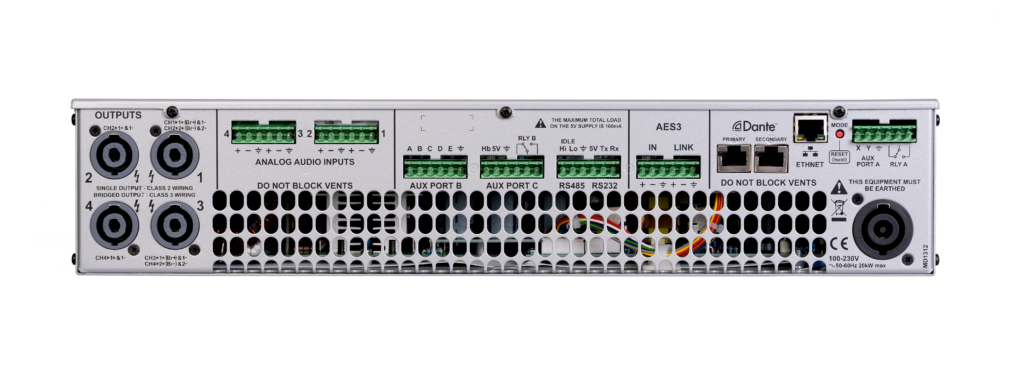 44C Series Rear Panel